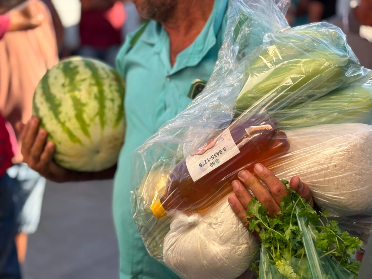 Foram investidos R$ 140 mil na aquisição dos alimentos, por meio de recursos do Governo Federal
