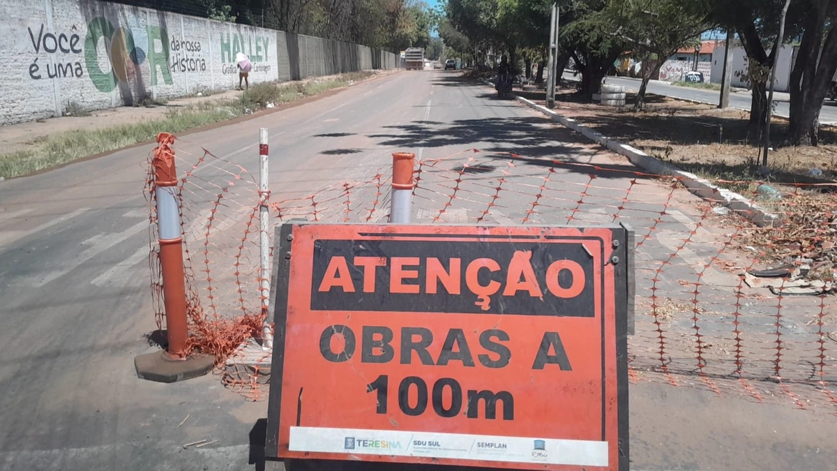 Interdição na Avenida Gil Martins para acelerar obras