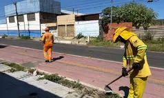 FMS realiza ação de faxina no bairro Santa Cruz  neste sábado