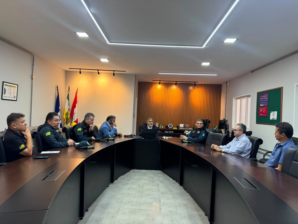 Reunião ocorrida na sede da SSP/PI
