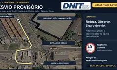 DNIT implanta desvio provisório em avenida do Dirceu nesta quarta-feira
