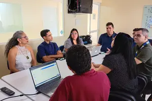 Reunião de alinhamento para a implementação do Catavento (Foto: Reprodução | Ascom SECTI)